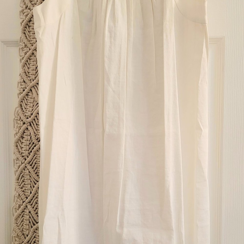 Theory Ivory Linen Teana Dress - NWT